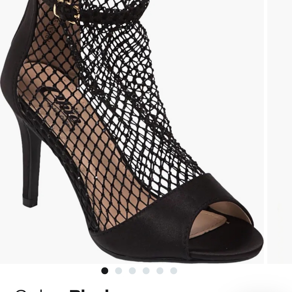 Lady Couture Ariana Blk Mesh Heels &‎ Vivian Lou Couture Weight Shifting Inserts